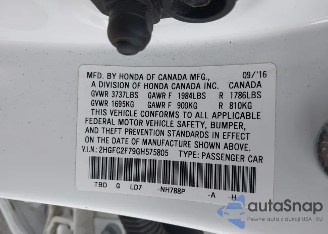 2HGFC2F79GH575805: 42486215