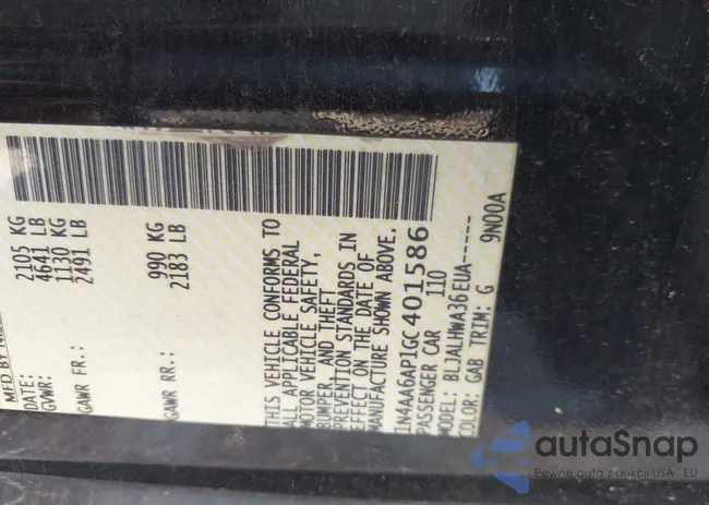 1N4AA6AP1GC401586: 42486288