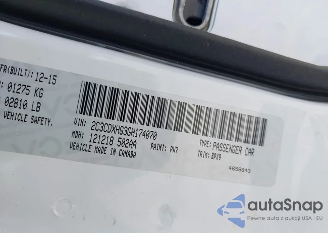 2C3CDXHG3GH174070: 42485497