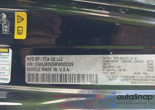 1C4HJXDG5MW808329: 42487216