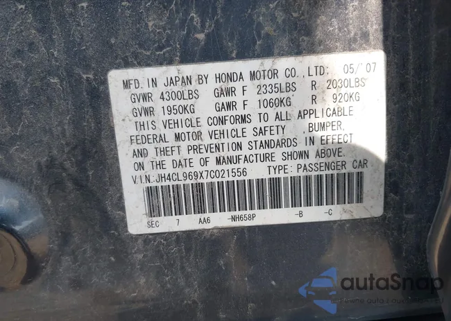 JH4CL969X7C021556: 42487772