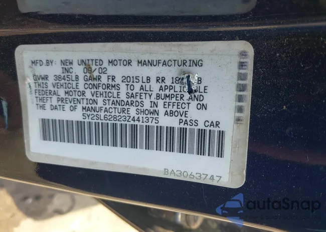 5Y2SL62823Z441375: 42487832