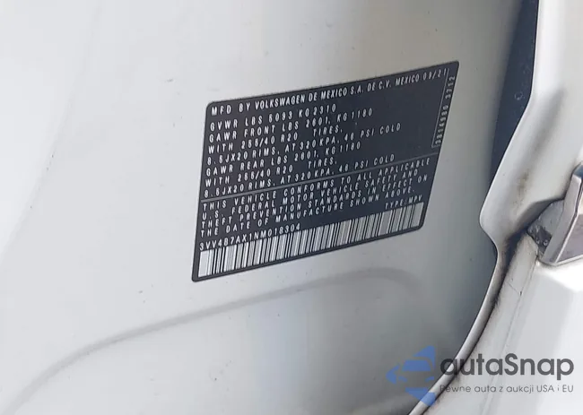 3VV4B7AX1NM018304: 42487863