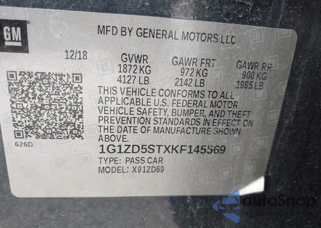 1G1ZD5STXKF145569: 42487888