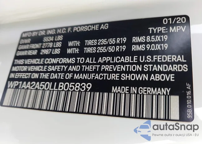 WP1AA2A50LLB05839: 42488259