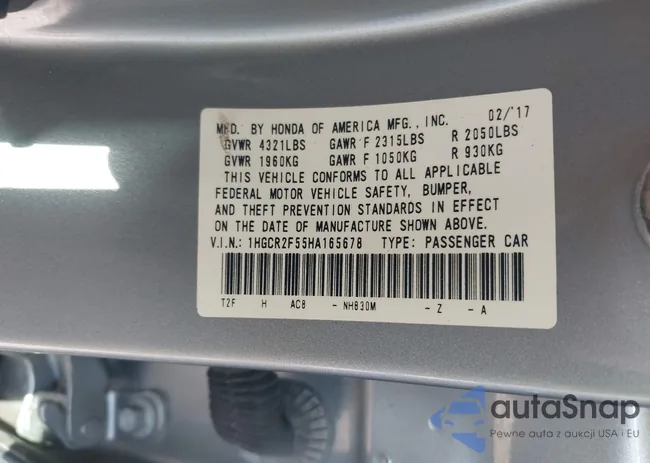 1HGCR2F55HA165678: 42488267