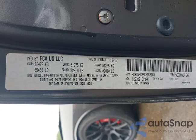 2C3CDZC96GH168168: 42487329