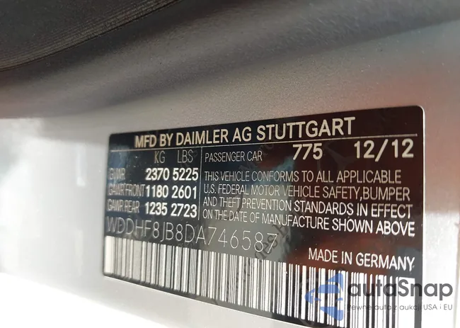 WDDHF8JB8DA746587: 42487345