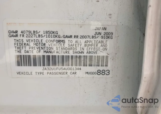 JA32U1FU5AU001344: 42487360