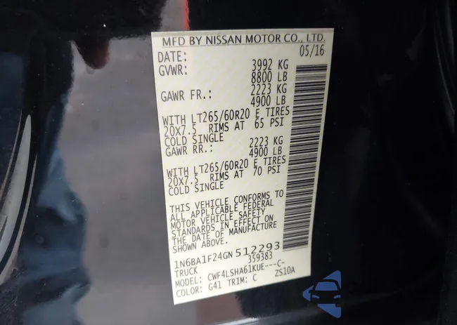 1N6BA1F24GN512293: 42487384