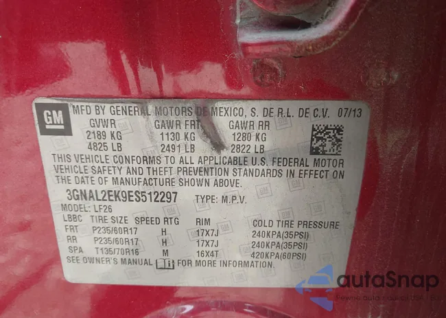 3GNAL2EK9ES512297: 42487576