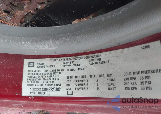 1GCCS148068226482: 42487633