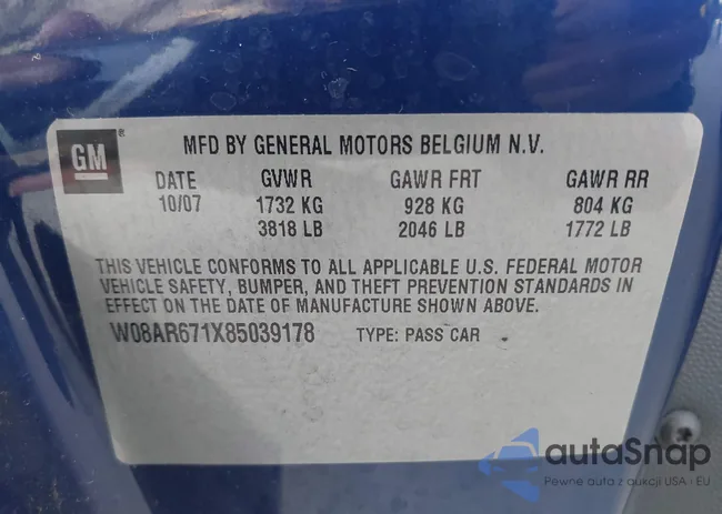 W08AR671X85039178: 42488715