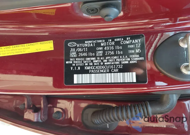 KMHGC4DD6CU161732: 42488725