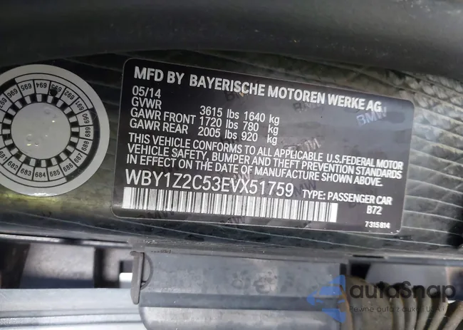 WBY1Z2C53EVX51759: 42488901