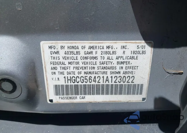 1HGCG56421A123022: 42488903