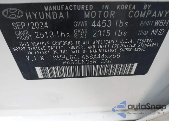 KMHL64JA6SA449296: 42488956