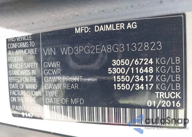 WD3PG2EA8G3132823: 42488973