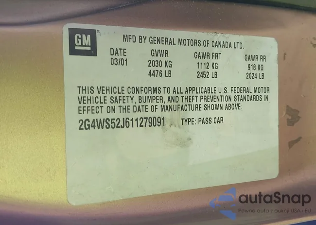 2G4WS52J611279091: 42488987