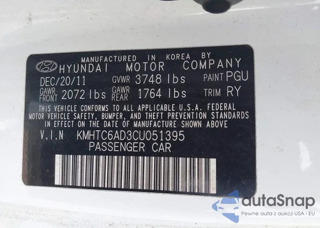 KMHTC6AD3CU051395: 42489038