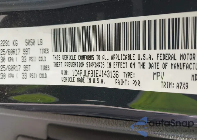 1C4PJLAB1EW143136: 42489127