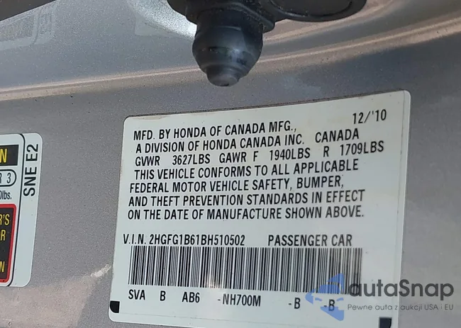 2HGFG1B61BH510502: 42489154