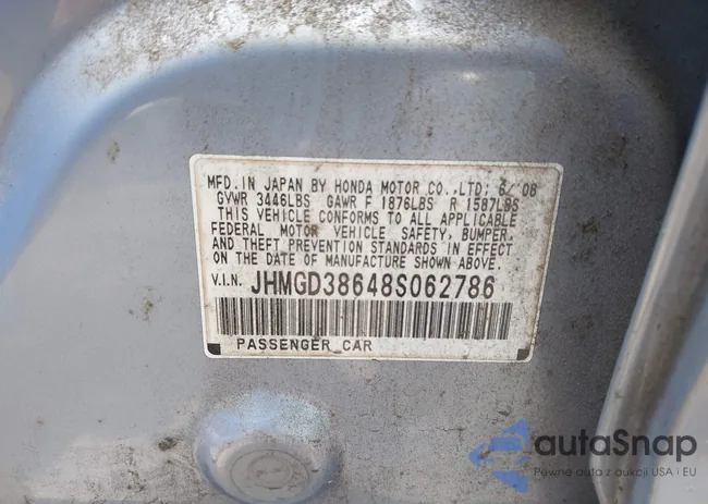 JHMGD38648S062786: 42489191