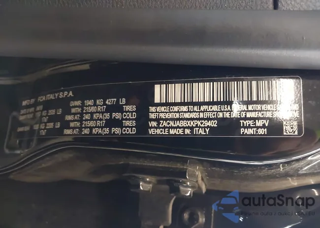 ZACNJABBXKPK29402: 42489205