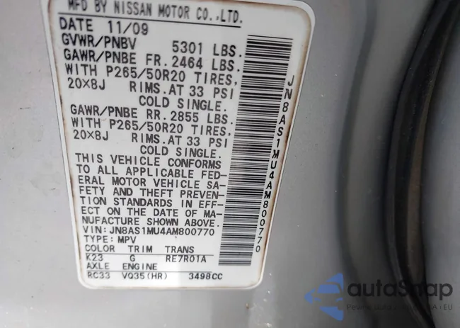 JN8AS1MU4AM800770: 42488346