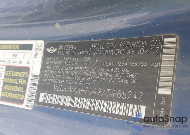 WMWMF73597TT85242: 42488381