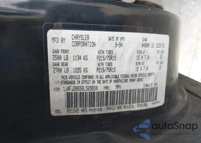 1J4FJ28S5SL529559: 42488505