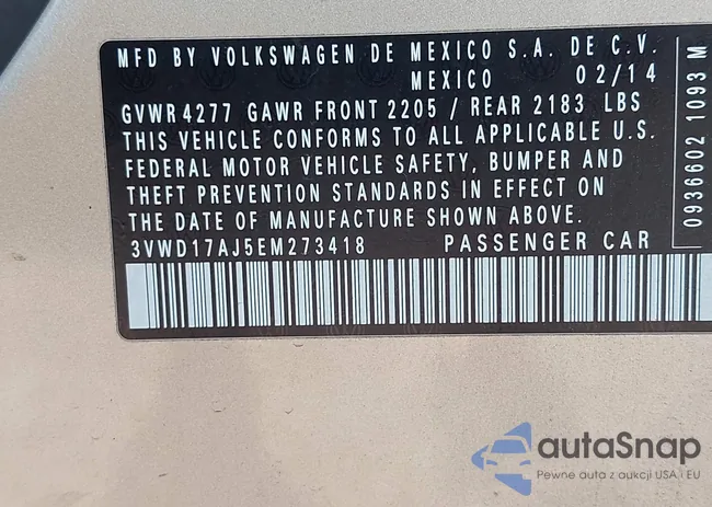 3VWD17AJ5EM273418: 42489721