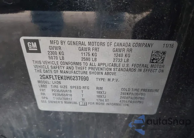 2GKFLTEK0H6237690: 42489748