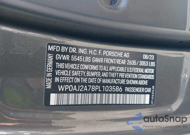 WP0AJ2A78PL103586: 42489914