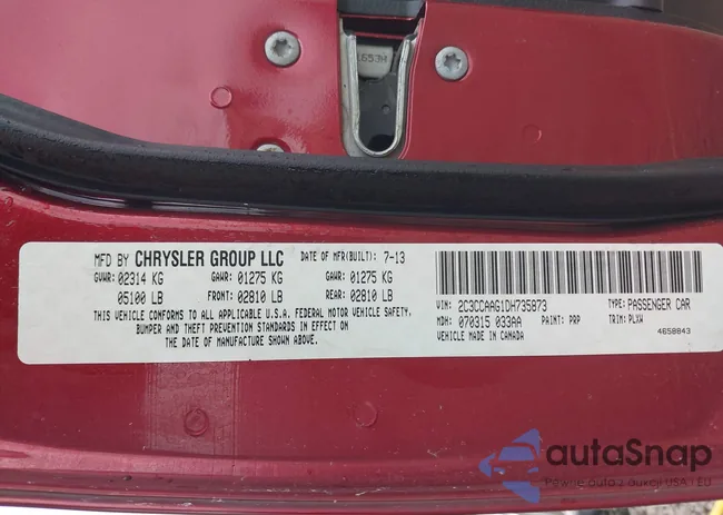 2C3CCAAG1DH735873: 42489966