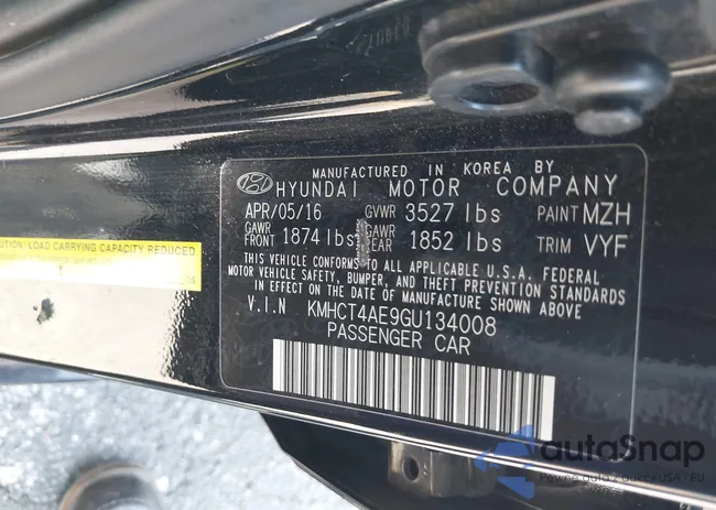 KMHCT4AE9GU134008: 42489991