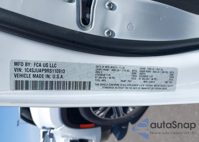 1C4SJUAP9RS110913: 42490018