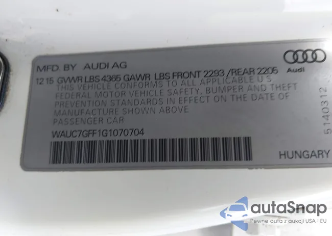 WAUC7GFF1G1070704: 42490118