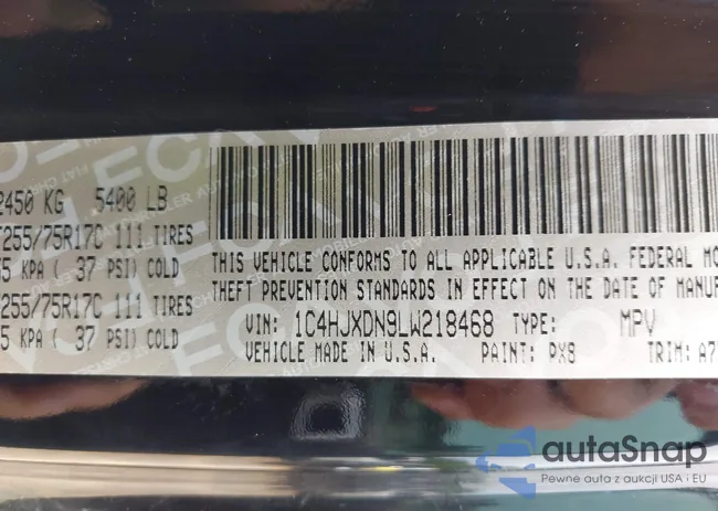 1C4HJXDN9LW218468: 42490190