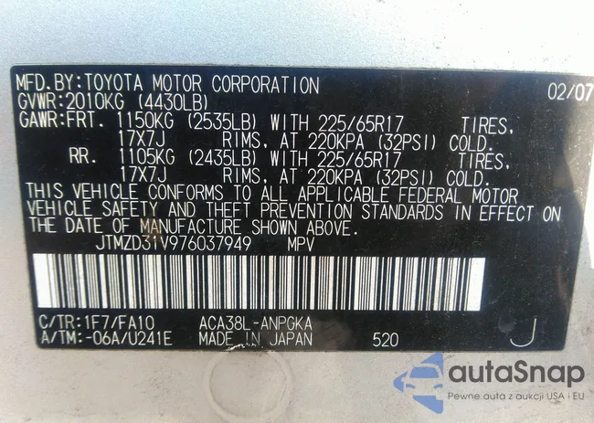 JTMZD31V976037949: 42490253