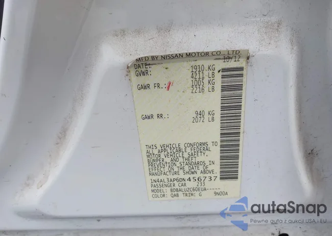 1N4AL3AP6DN456737: 42490294