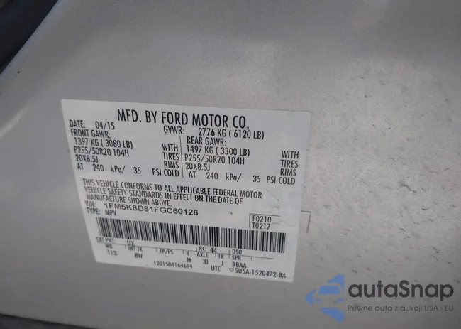 1FM5K8D81FGC60126: 42489368