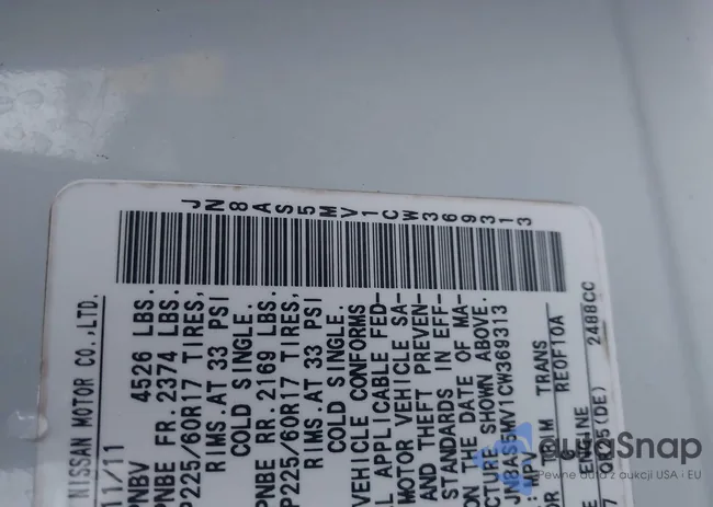 JN8AS5MV1CW369313: 42490683