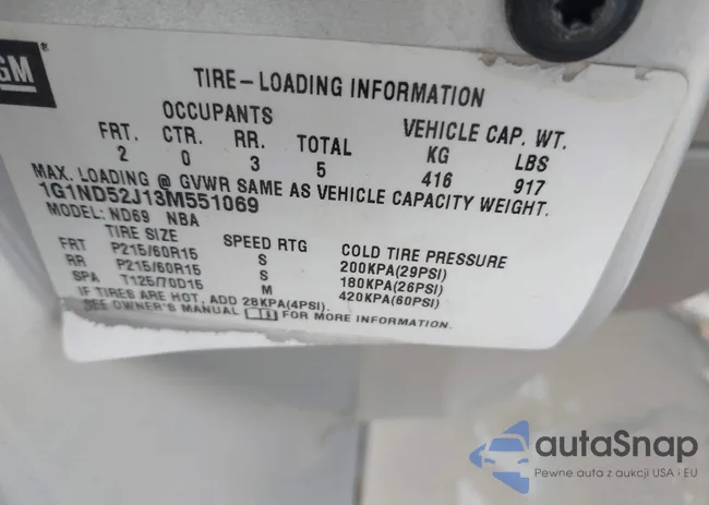 1G1ND52J13M551069: 42490684