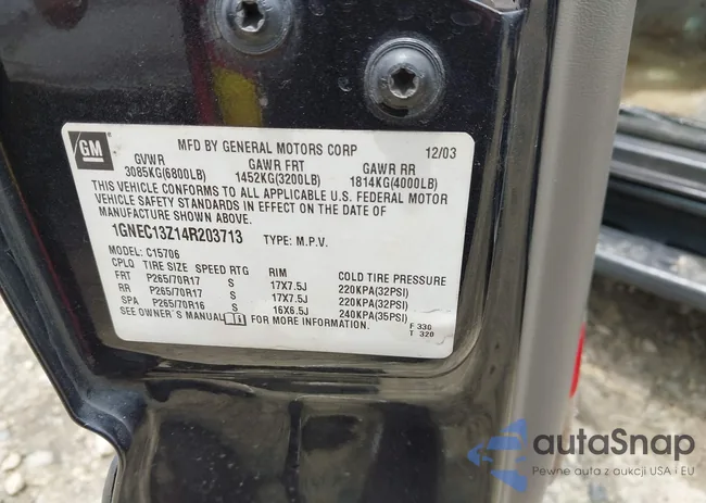 1GNEC13Z14R203713: 42490743