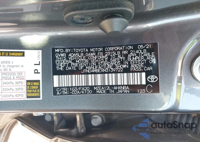 JTND4MBEXM3139722: 42490835