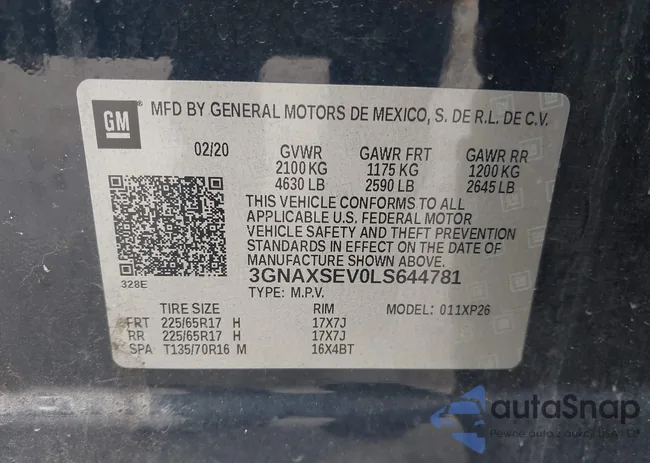 3GNAXSEV0LS644781: 42490930