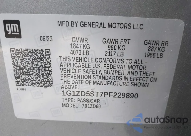 1G1ZD5ST7PF229890: 42490950