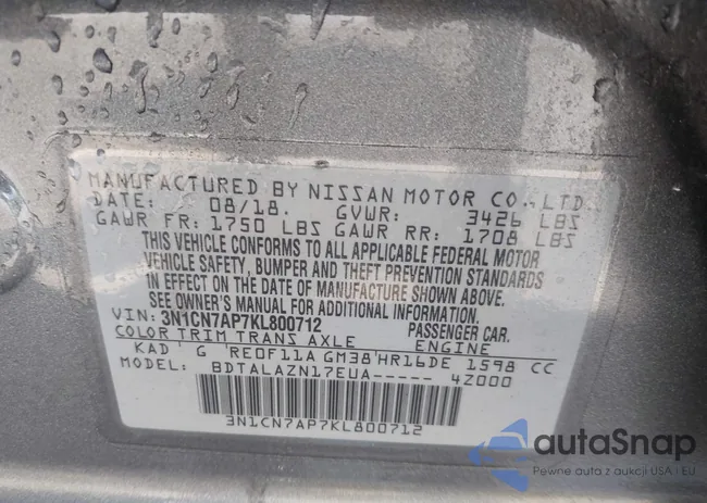 3N1CN7AP7KL800712: 42490978