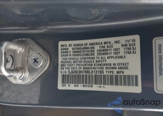 5J6RE3H76BL013195: 42491099